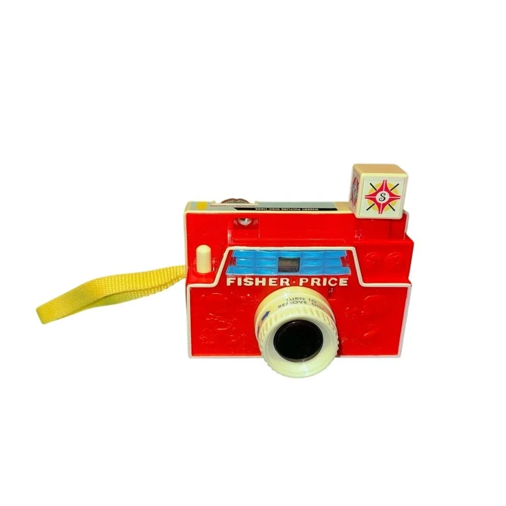 Fisher-Price Classic Changeable Picture Disk Camera Vintage Red Toy 1968 464‎
